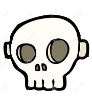 çocuklar için hazır kağıttan Korkunç Surat maskesi şablonu